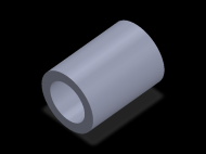 Perfil de Silicona TS8072,548,5 - formato tipo Tubo - forma de tubo