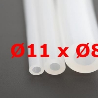 M. TRANSLUCENT FOOD GRADE SILICONE TUBE 60 SH° (±5) Øe 11 mm X Øi 8 mm