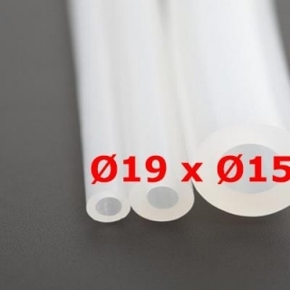 M. TRANSLUCENT FOOD GRADE SILICONE TUBE 60 SH° (±5) Øe 19 mm X Øi 15 mm